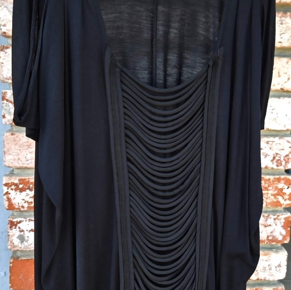 BCBG Jet Black Midi Dress